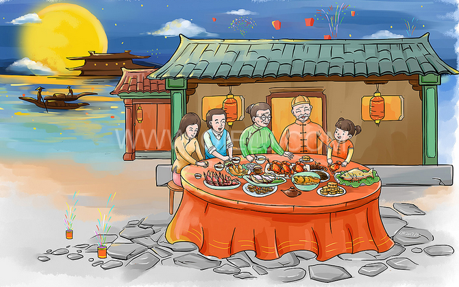 賞中秋圓月享美好時光，企鵝糧油機械祝您中秋團圓快樂(圖2)